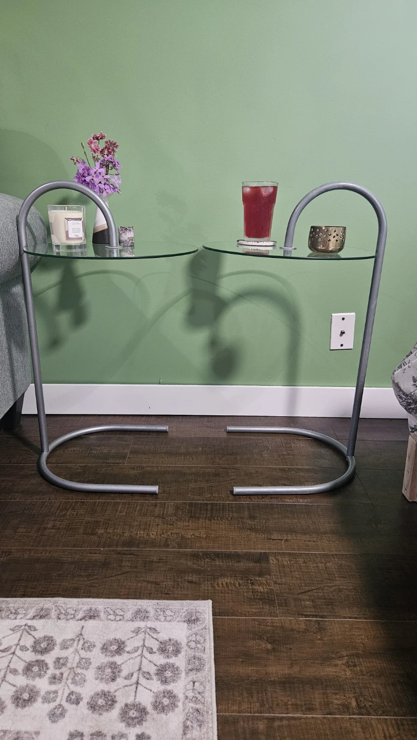 Set of Ikea Ry glass side tables - photo 4