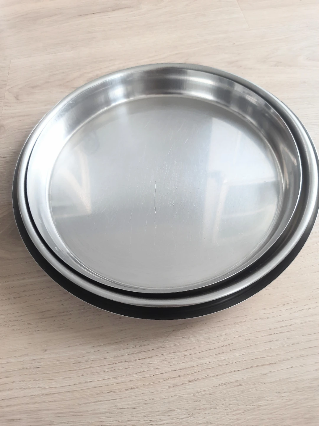 Stainless Steel Plates (Three)