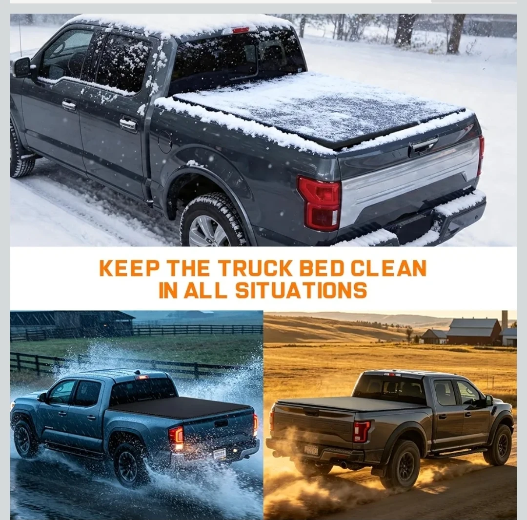 Soft Tri-Fold Tonneau Cover for Dodge Ram 1500 (no hardware) - photo 4