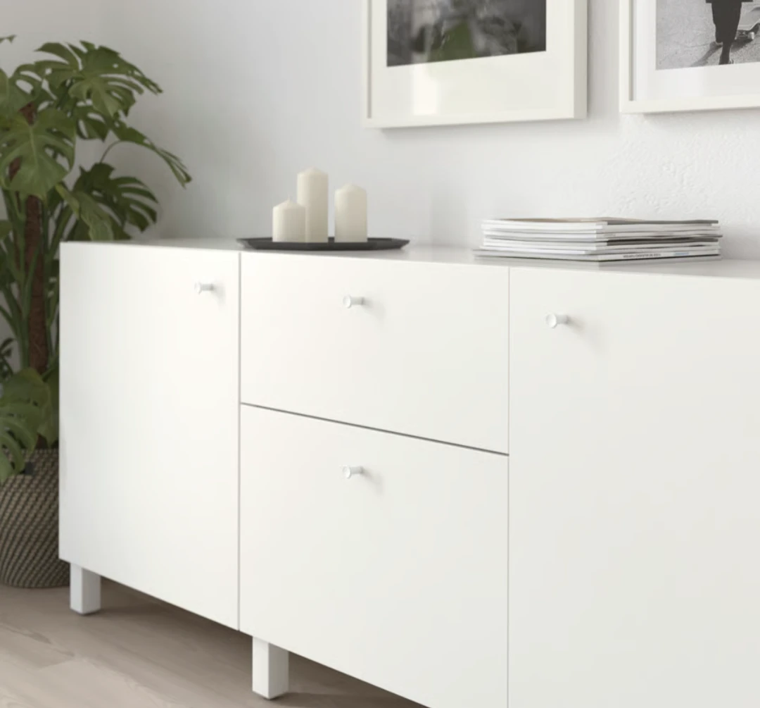Ikea Gubbarp white cabinet handles x4 - photo 2