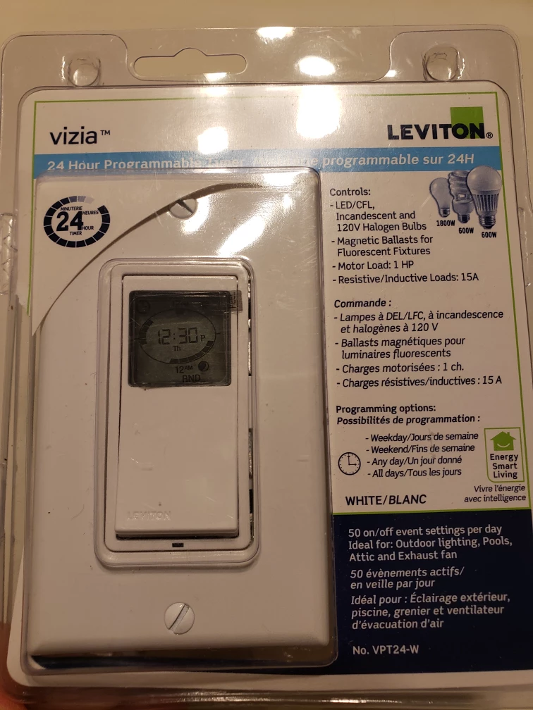 Leviton Vizia 24 Hour Programmable Timer - photo 3