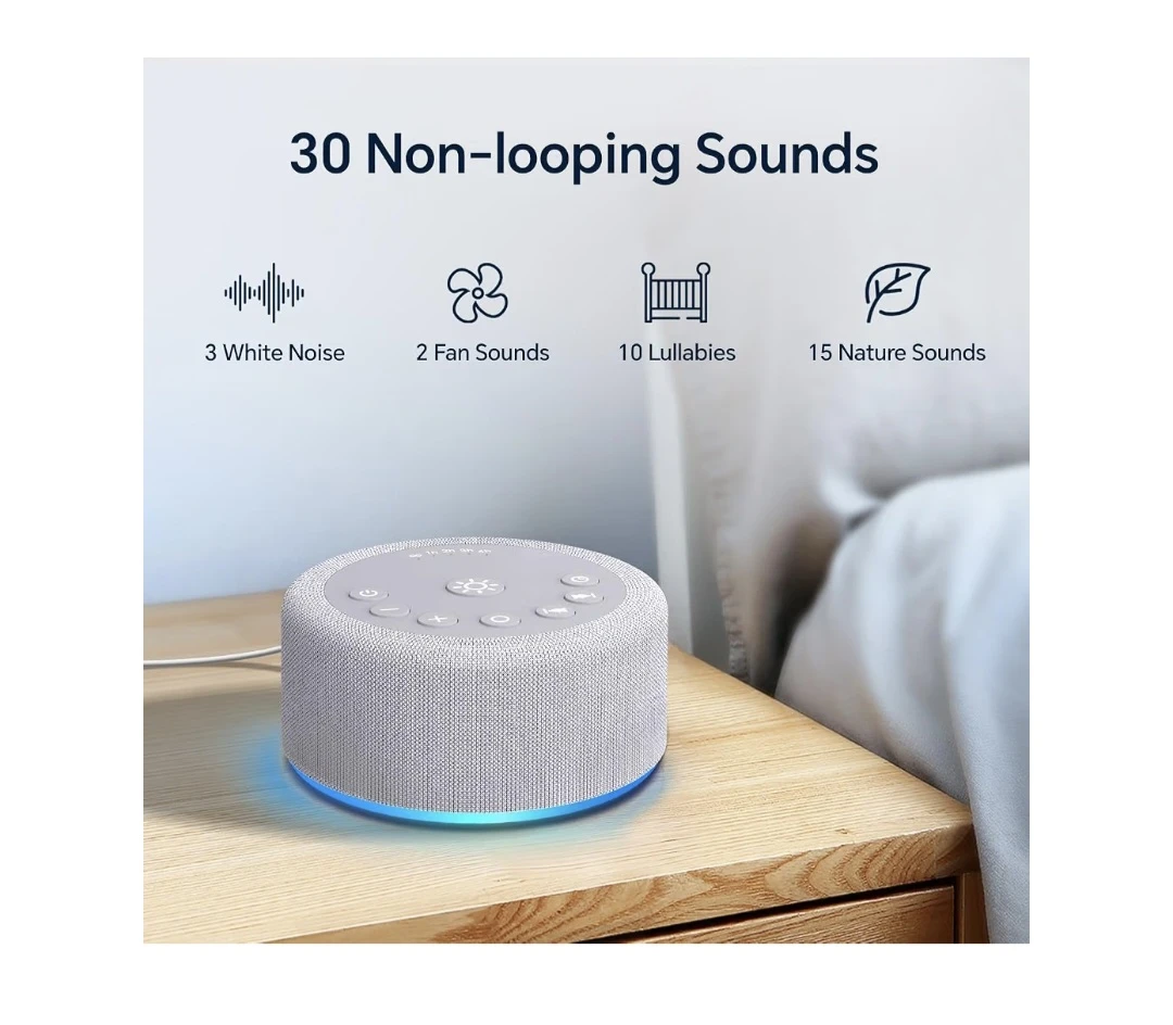 White Noise Sound Machine with Night Light - photo 3