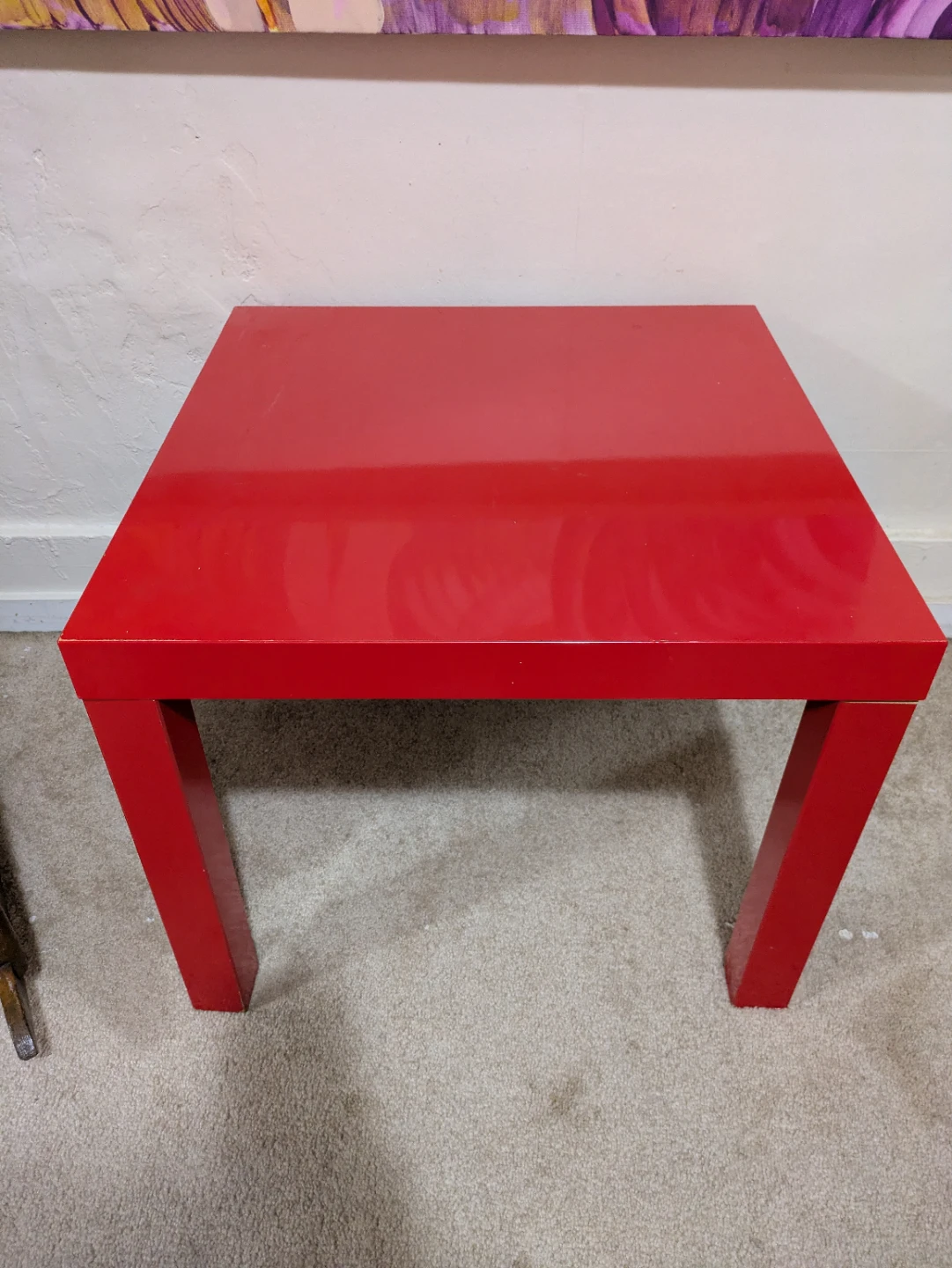 IKEA Lack Side Table - Red