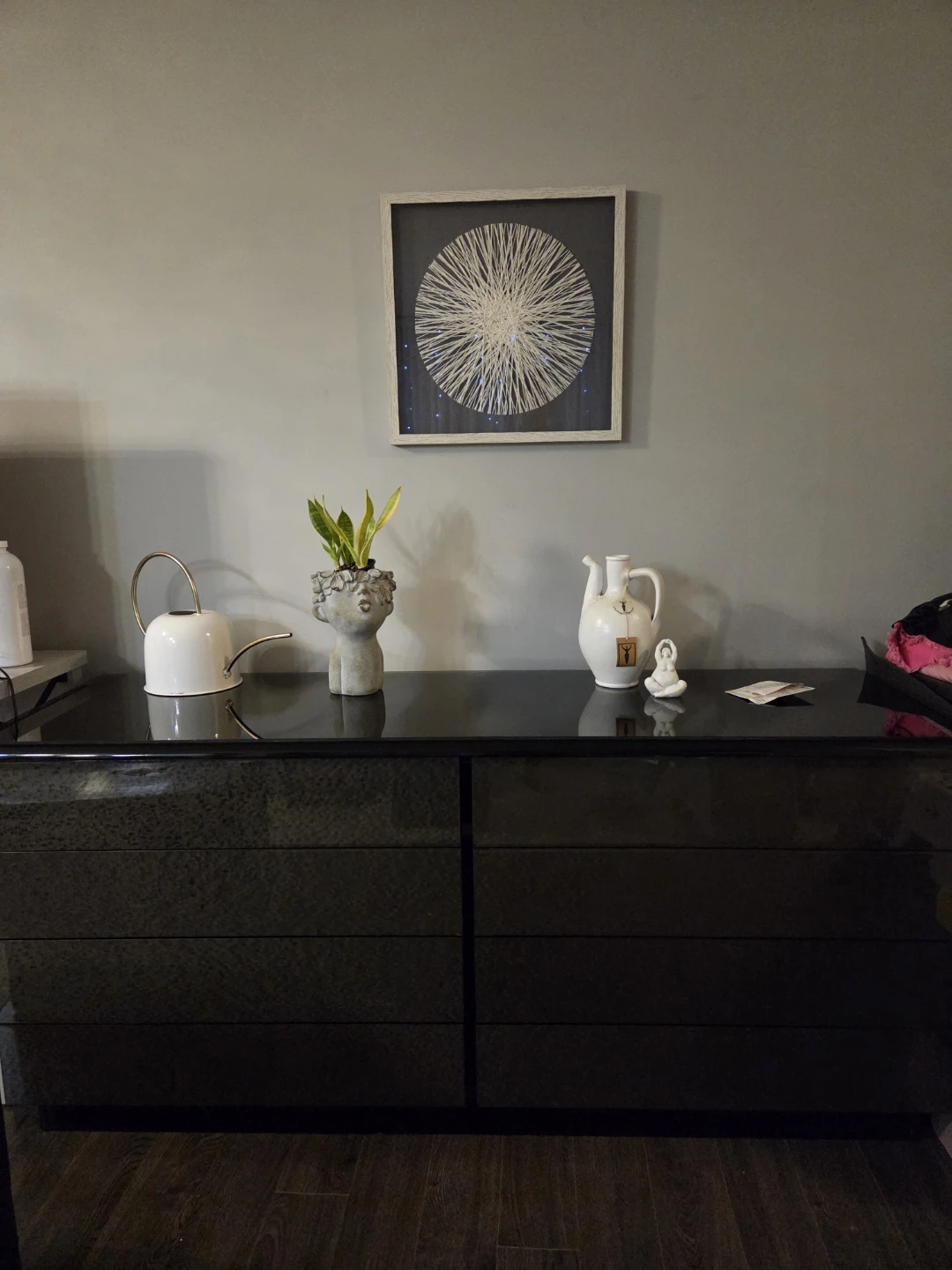 Modern Black Glossy Dresser - photo 2