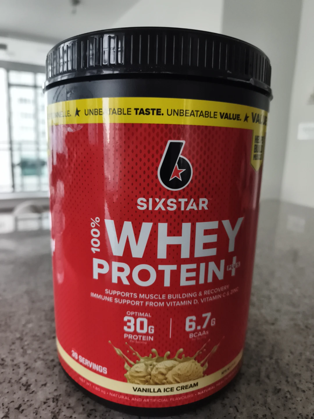 Six Star 100% Whey Protein Plus Vanilla Ice Cream