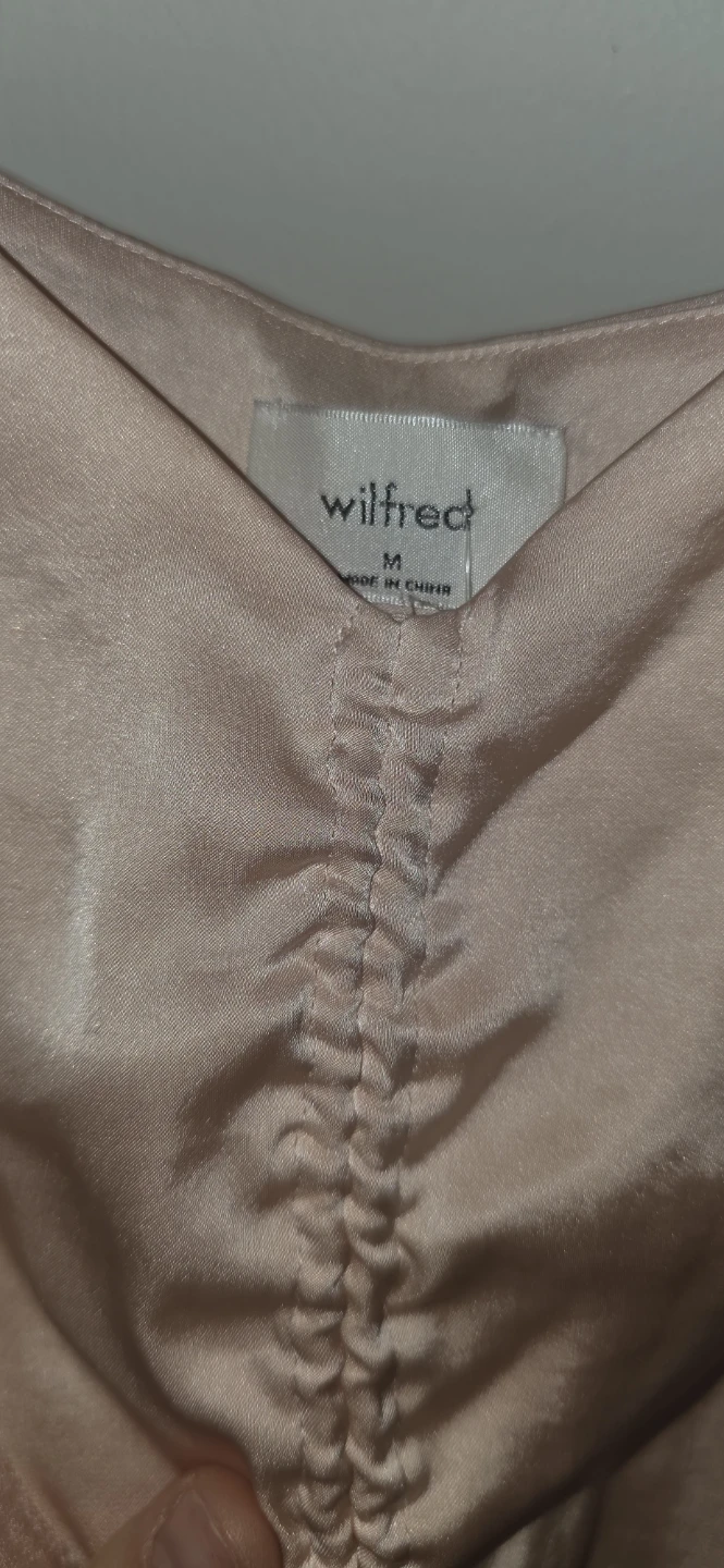 Aritizia (Wilfred) Pink Ruched  Top  Size M - photo 3