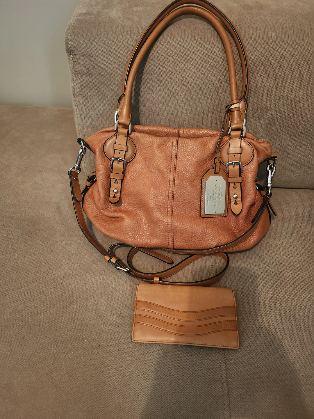 Lauren Ralph Lauren Leather Handbag and Wallet