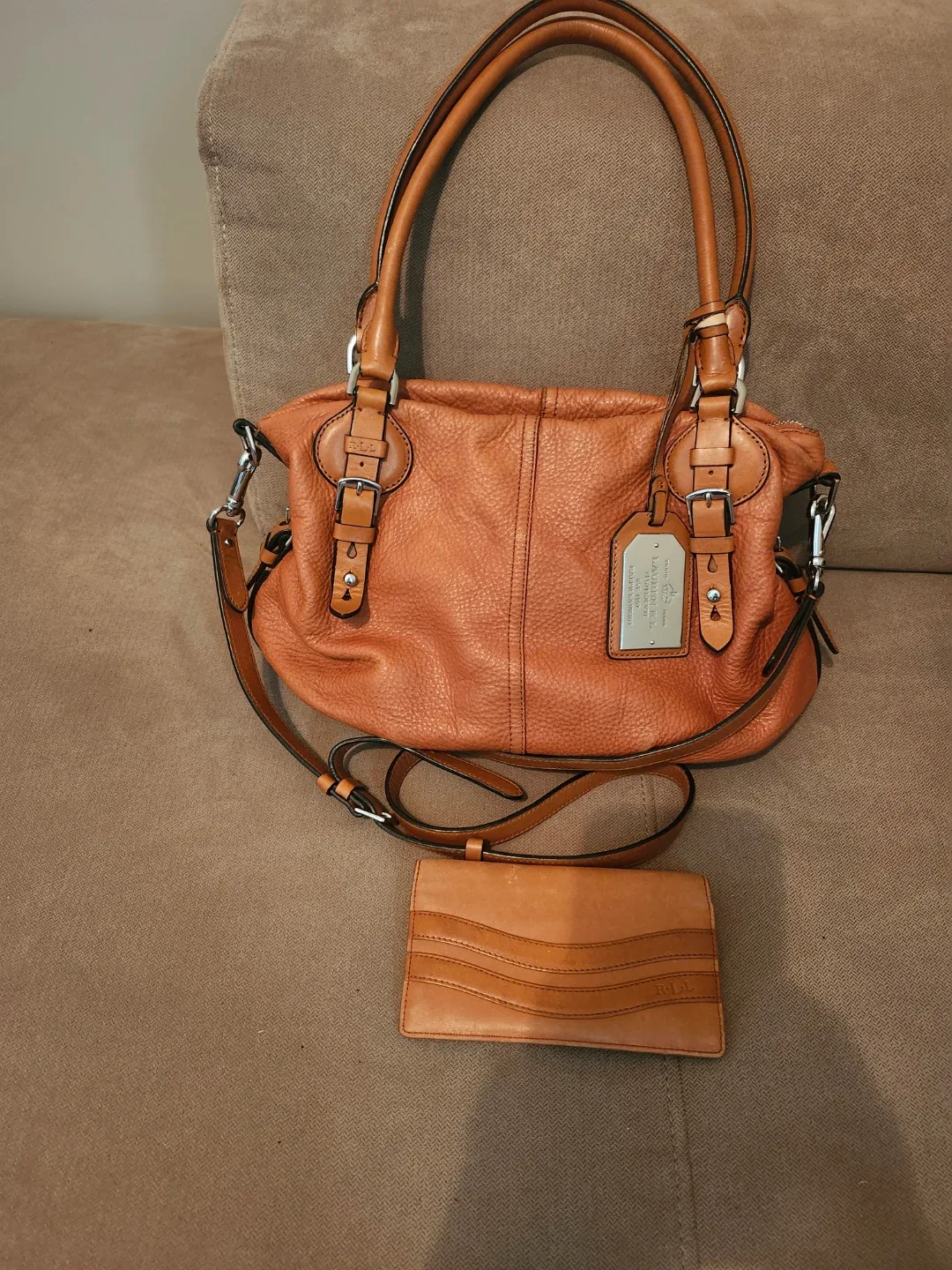 Lauren Ralph Lauren Leather Handbag and Wallet