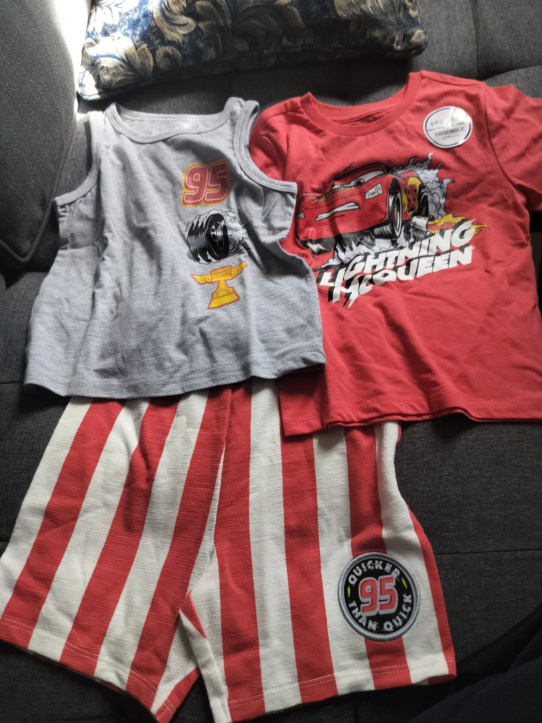 🏈Lightning McQueen 3-piece kids outfit