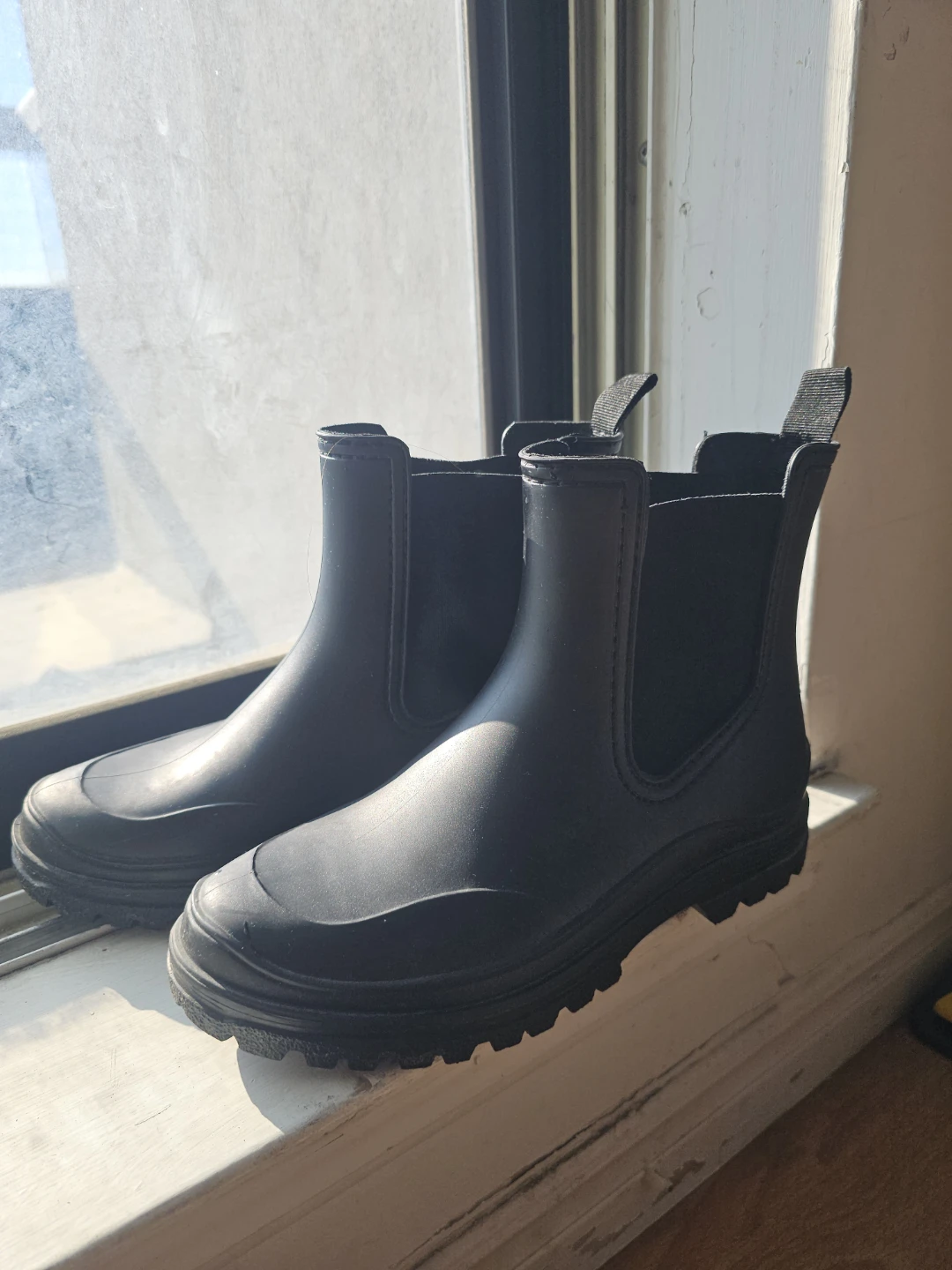 Black Waterproof Rain Boots
