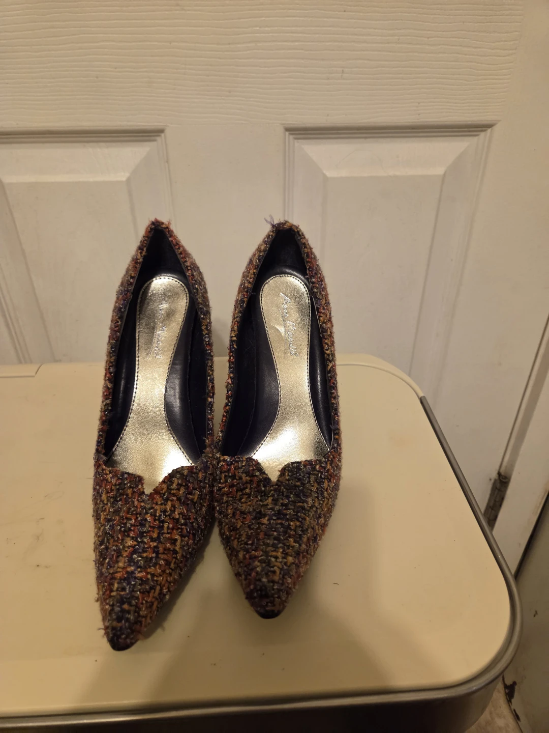 Anne Klein Tweed Pointed Toe Pumps