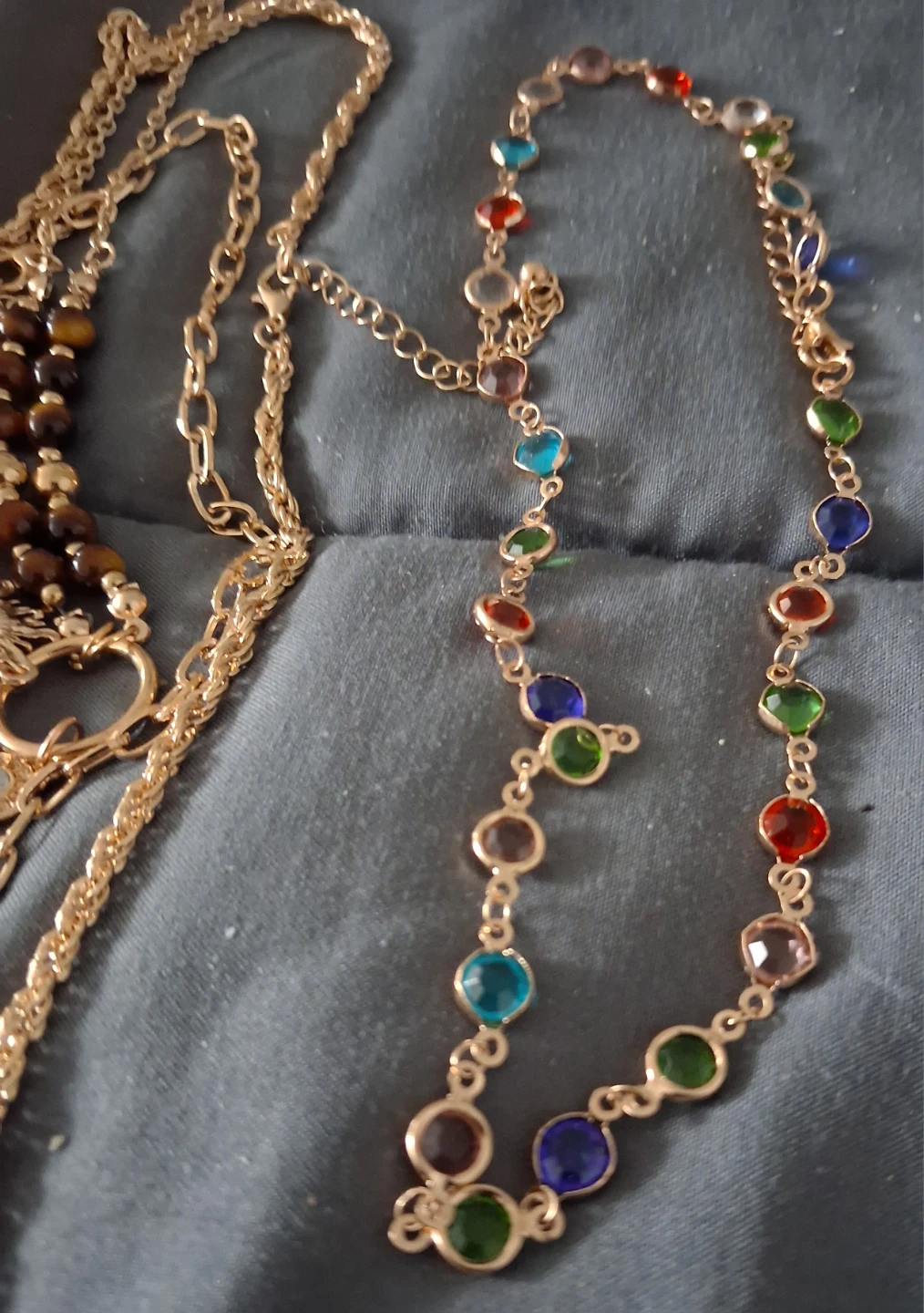 Two Gold-Tone Fashion Necklaces - photo 3