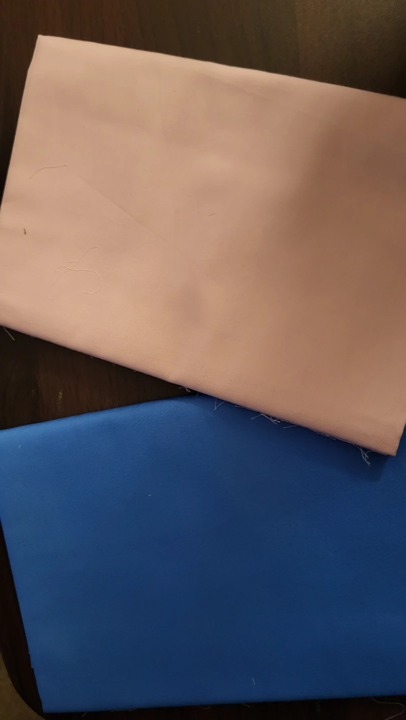 Pink and Blue Fabric Remnants