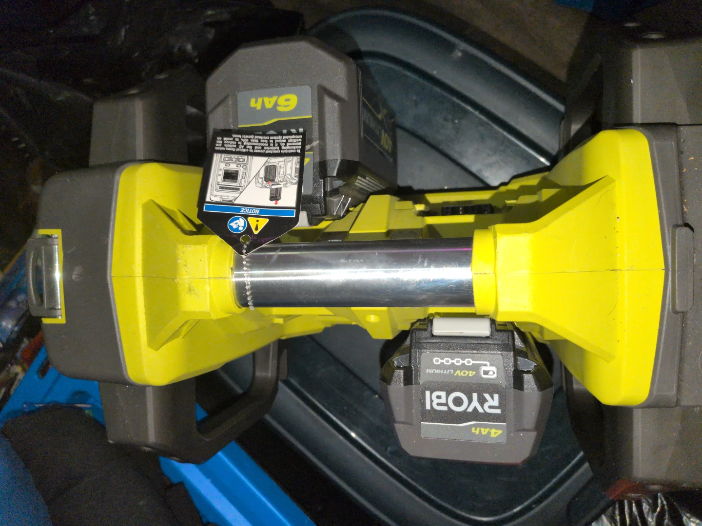 Ryobi 40V Power Source Inverter  w two  40v  lithium batteries - photo 4