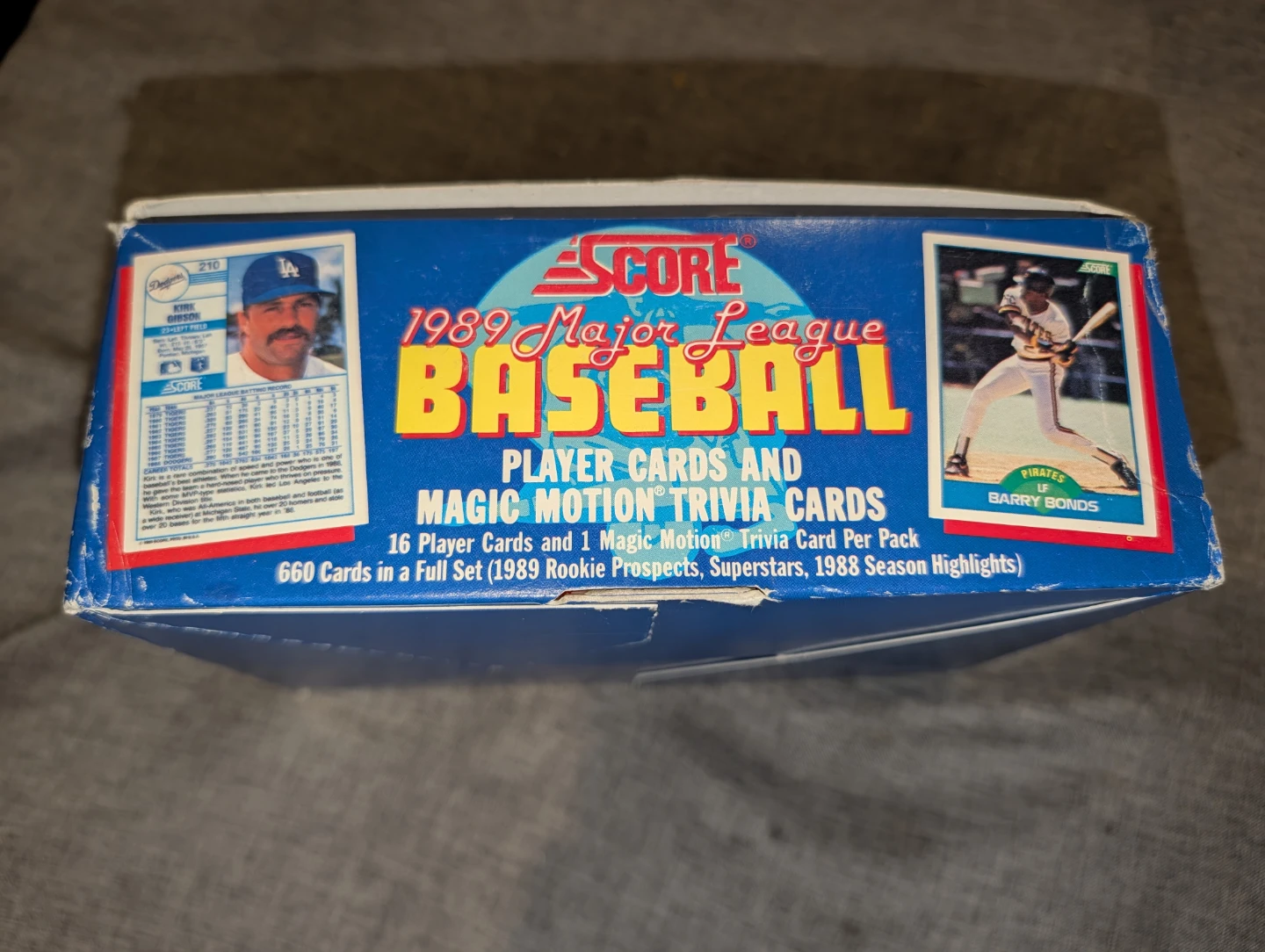 1989 Score Major League Baseball Trading Card Box - photo 2