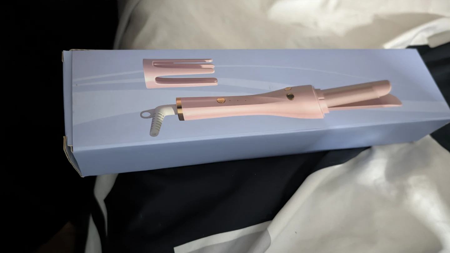 Pink Automatic Hair Curler