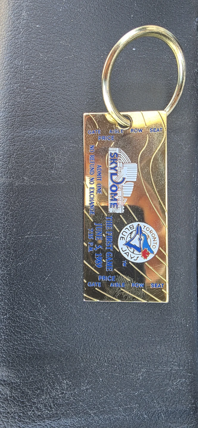 Toronto Blue Jays SkyDome First Game Keychain