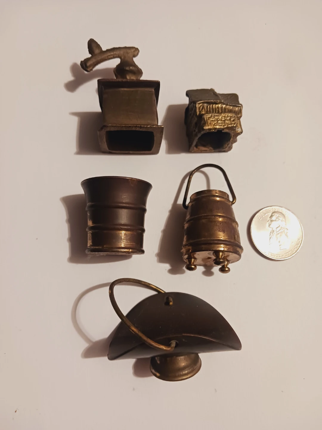 $5 Each ! Collectible Miniature Bronze and Brass figurines
