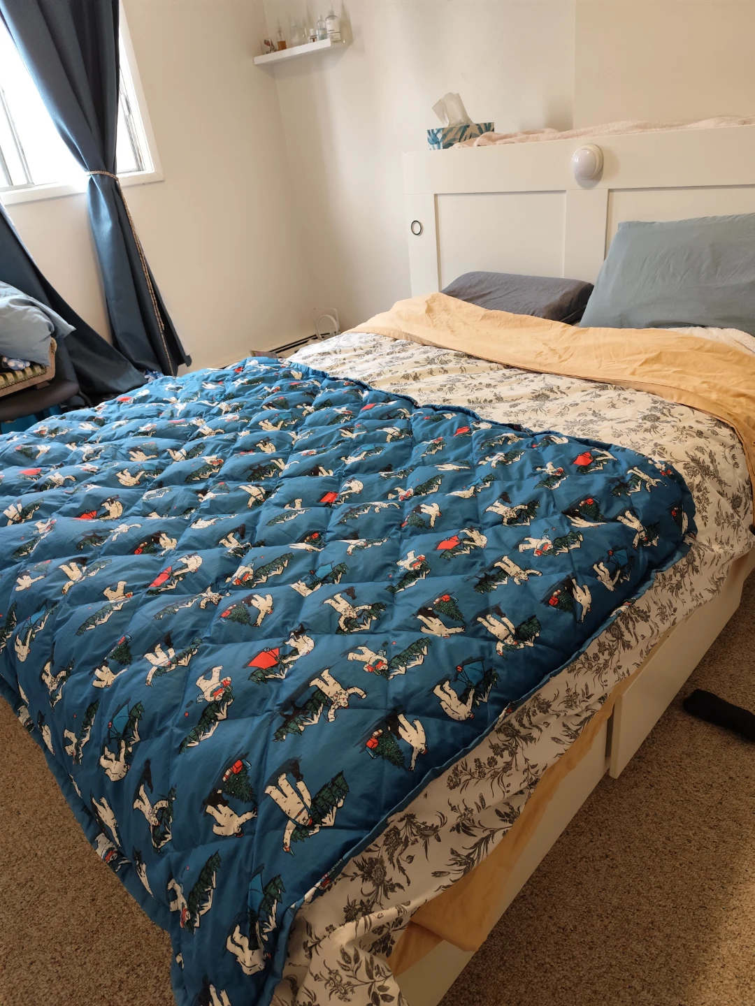 IKEA nordli Bed Frame with Headboard- obo
