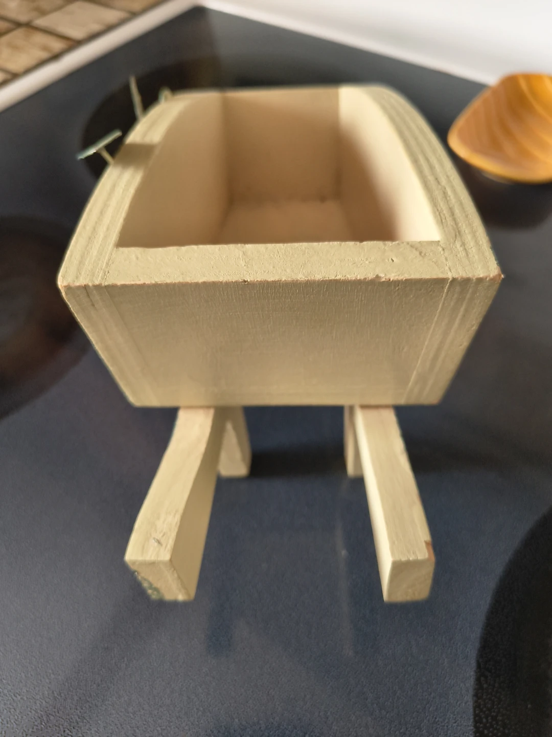 Decorative Wooden Wheelbarrow Planter - photo 4