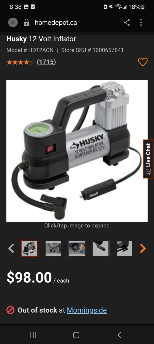 Husky tire inflator - photo 2