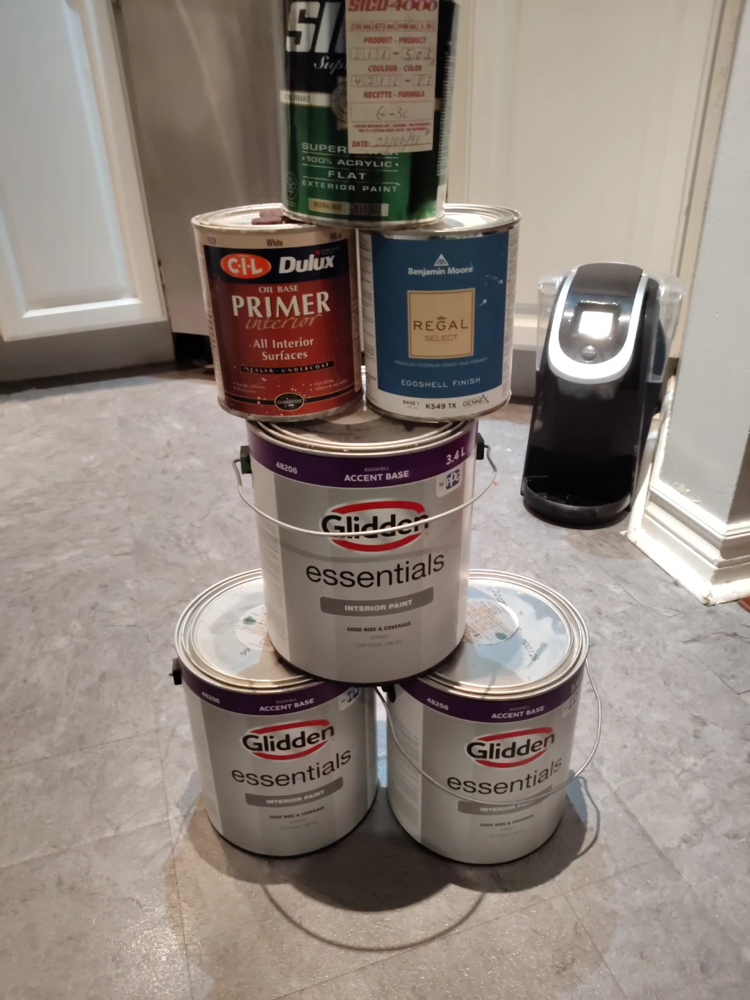 Assorted Interior and Exterior Paint Cans - photo 2