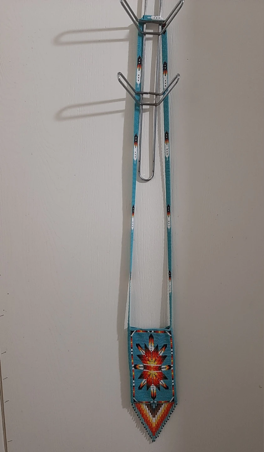 Handcrafted Beaded Medallion Necklace - photo 2