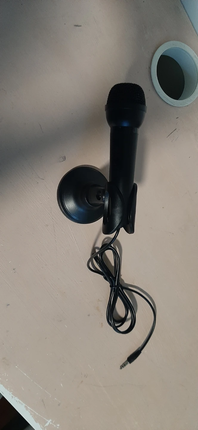 Black Desktop Microphone