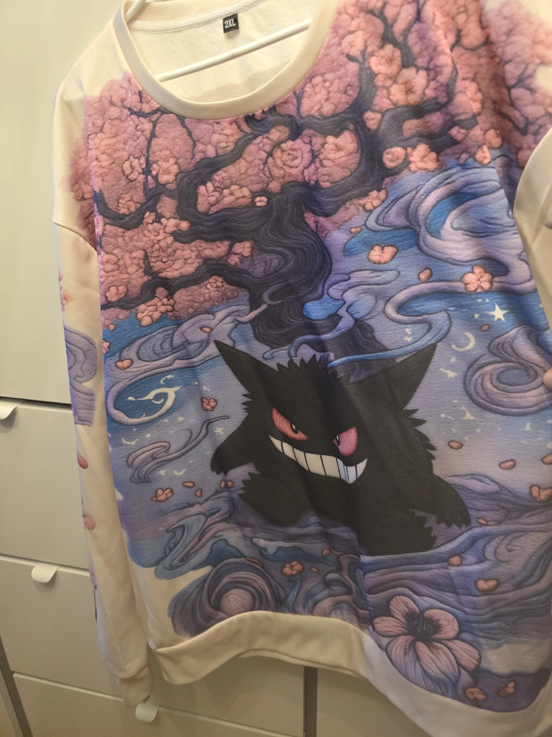 Gengar Cherry Blossom Crewneck Sweatshirt new - photo 2
