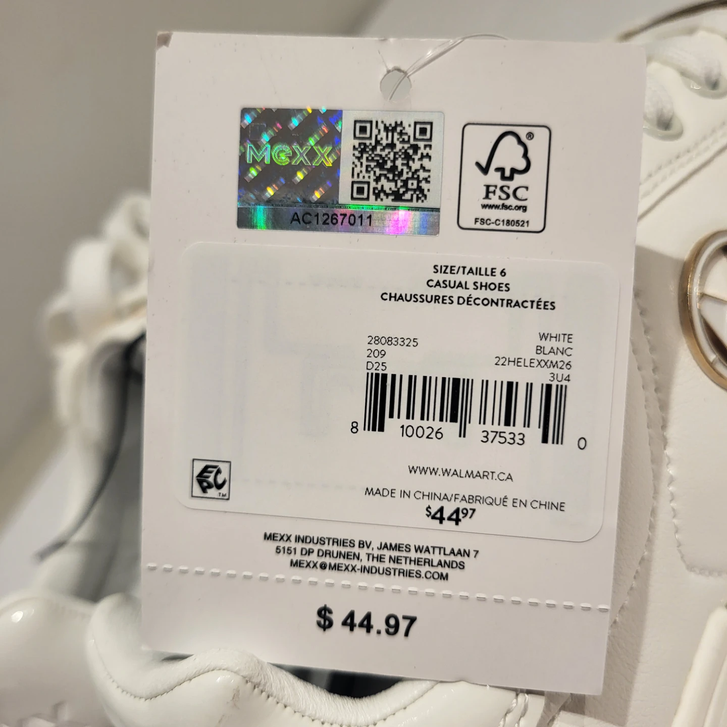 Mexx White Casual Shoes - Size 6 - photo 5