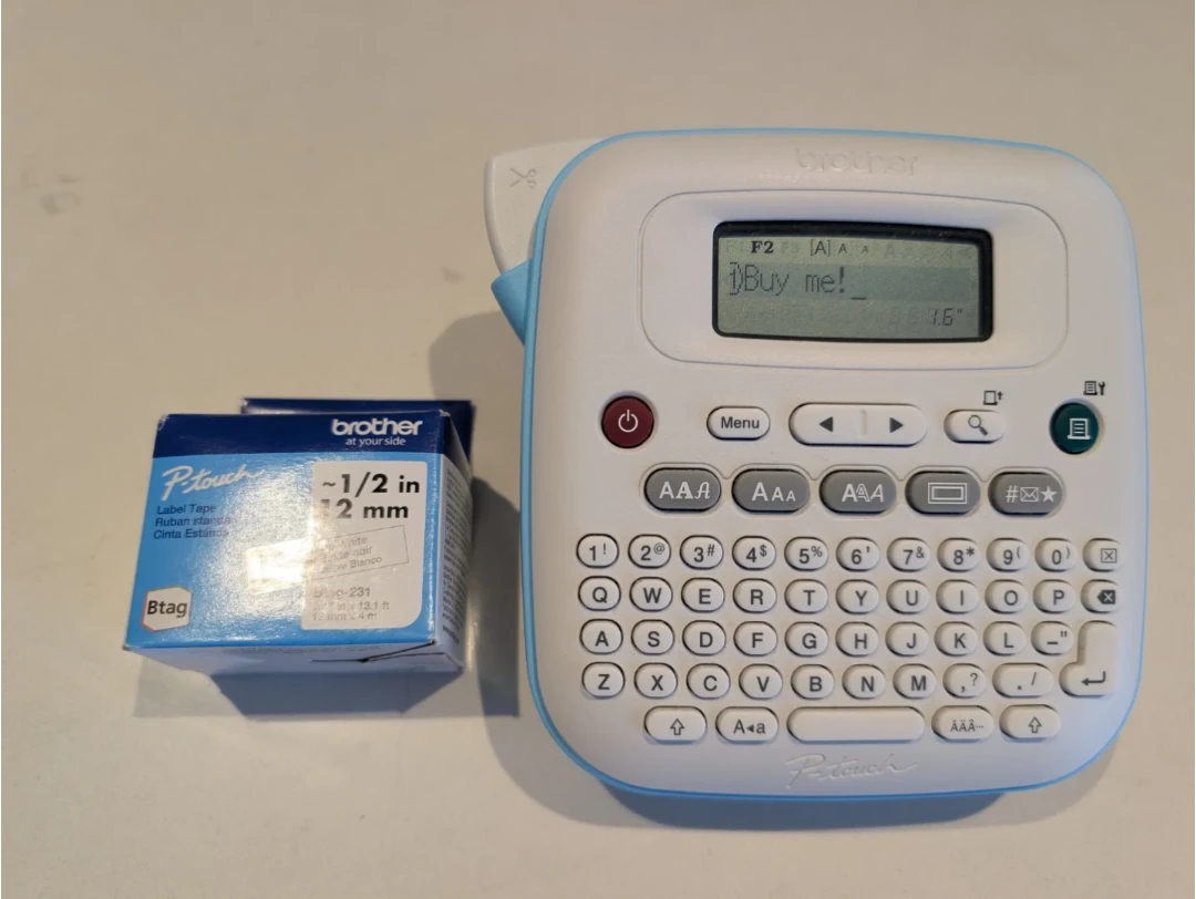 Brother P-Touch PT-N20 Label Maker + Unopened Label Tape