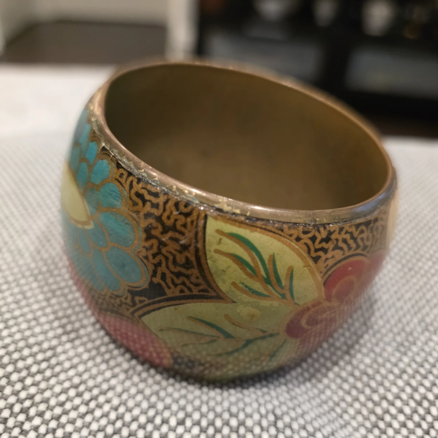 Vintage Floral Bangle Bracelet - photo 2