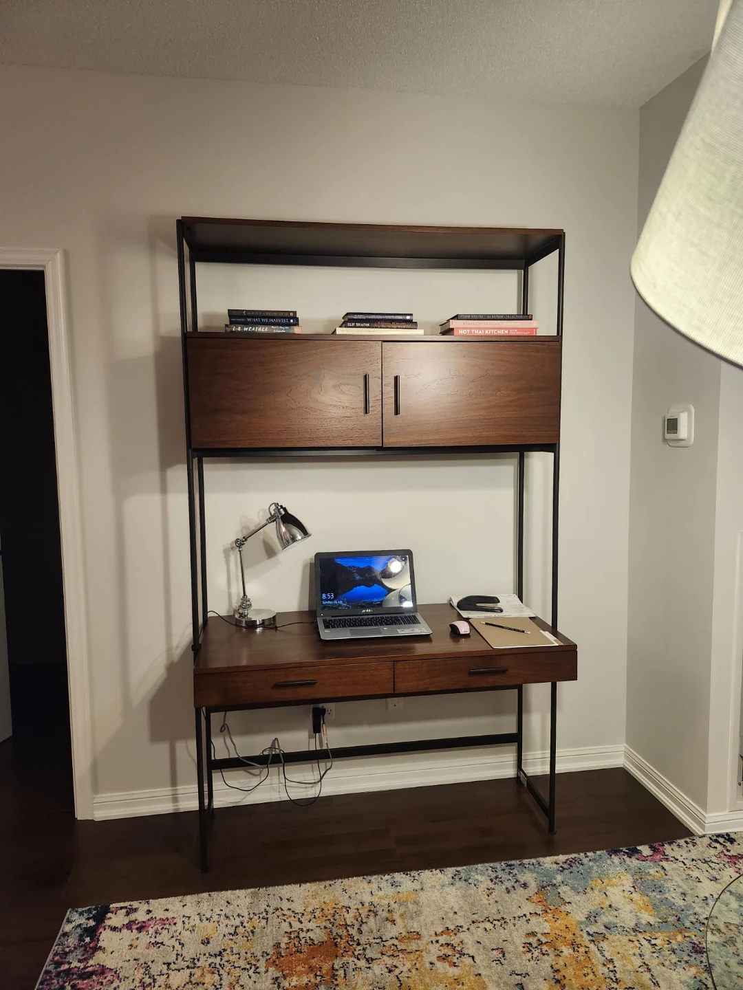 Stylish Industrial Style -Foundry Collection Desk w Storage