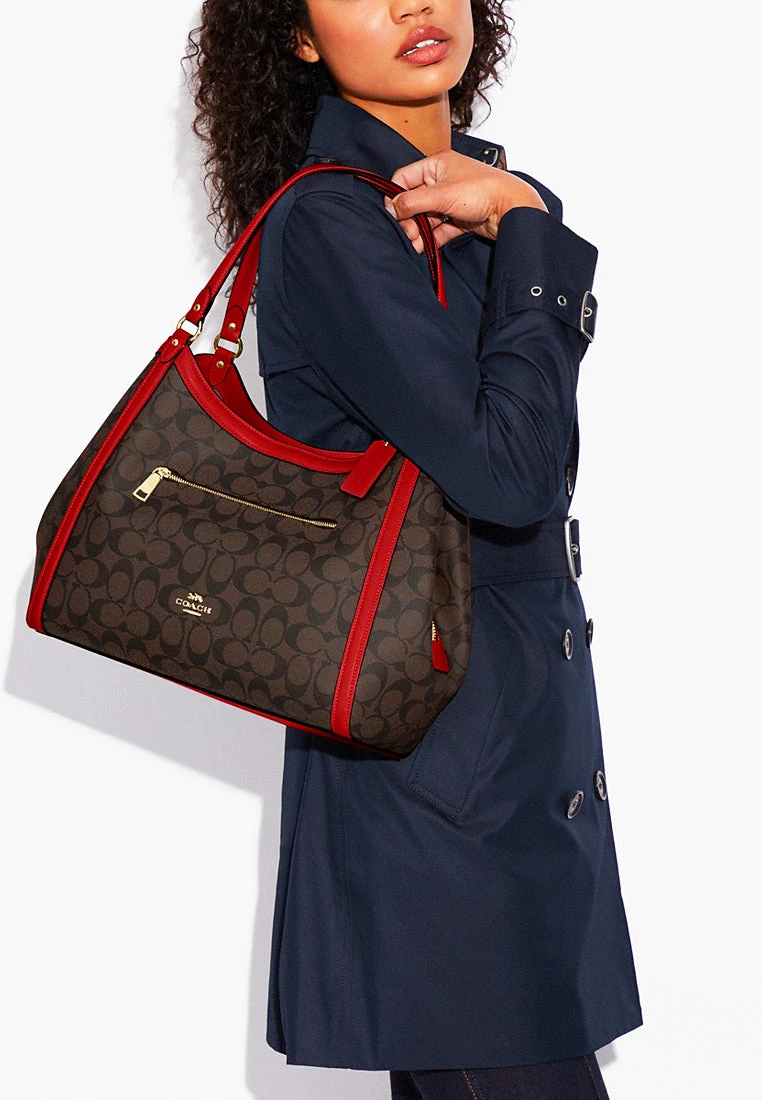 Coach Kristy Signature Canvas Shoulder Bag - photo 3