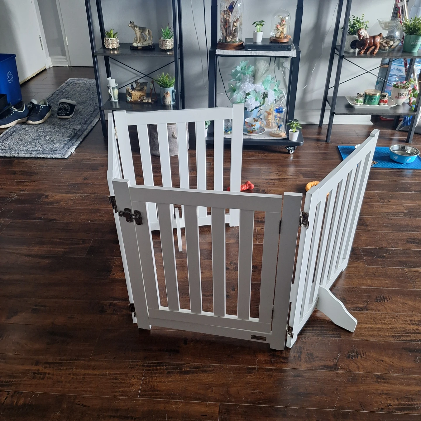 White Wooden Pet Playpen Gate