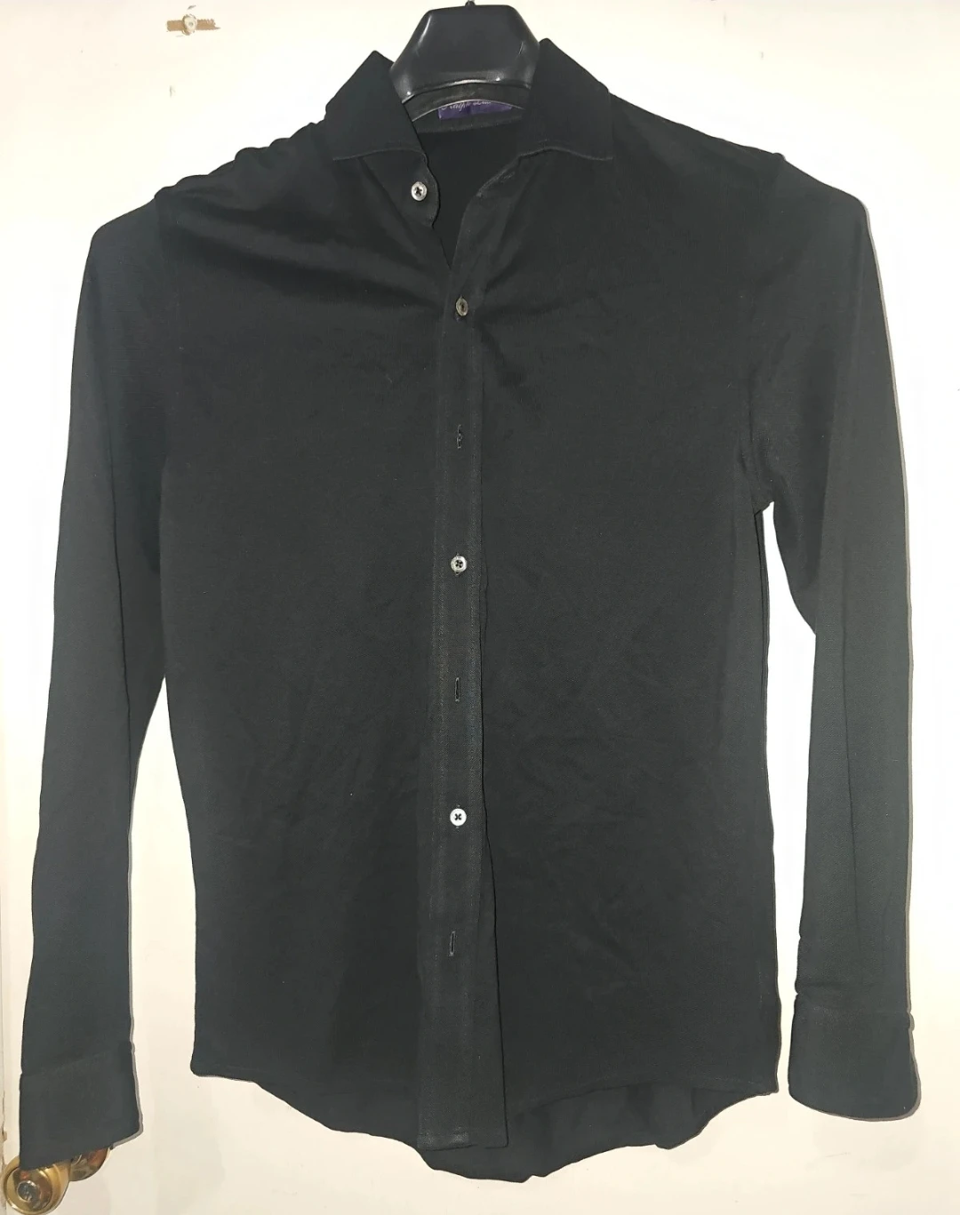 Ralph Lauren Purple Label Black Button-Down Shirt