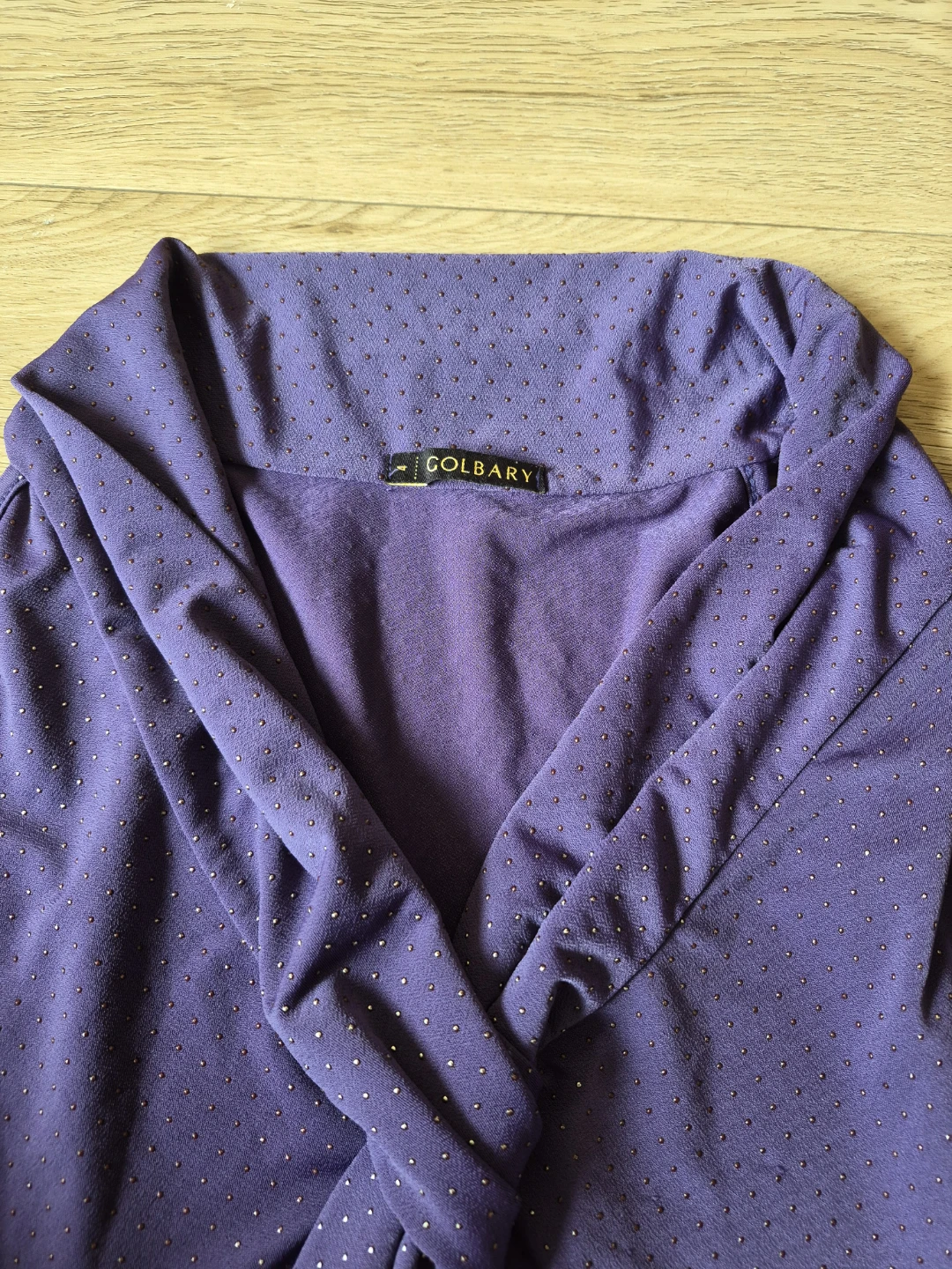Golbary Purple Studded Halter Top size M - photo 4