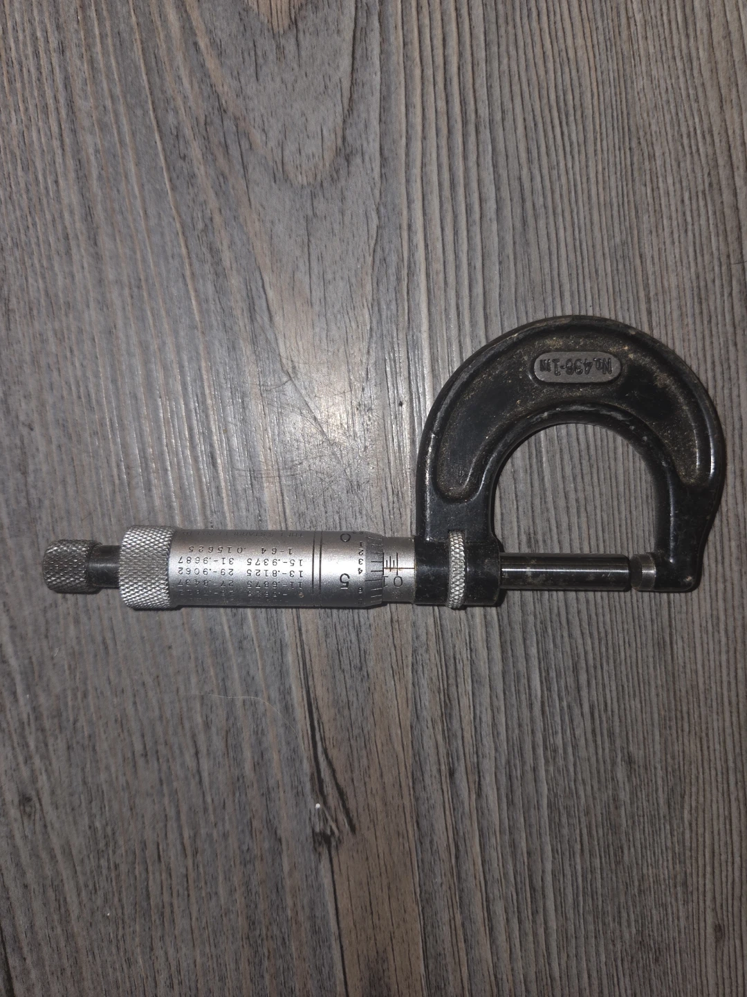 Starrett No. 436 Micrometer 0-1 inch