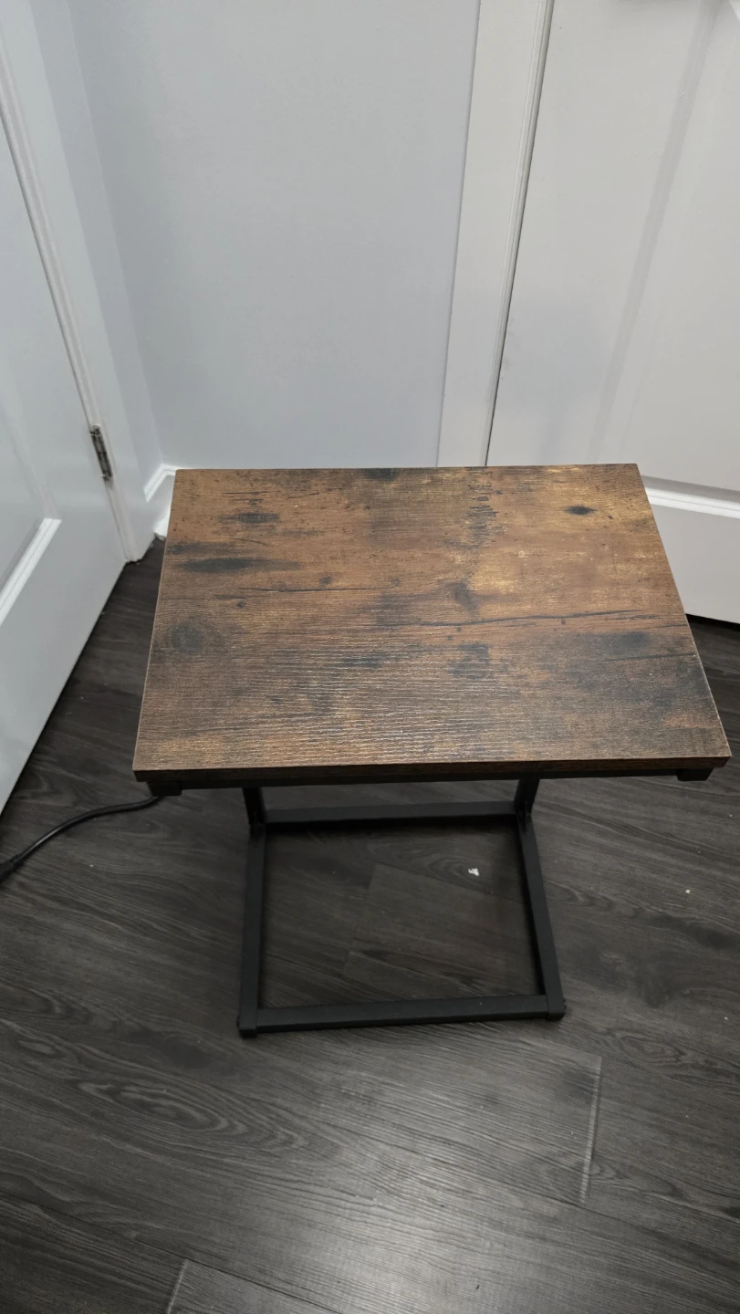 Rustic Side Table with Charging Station - photo 4