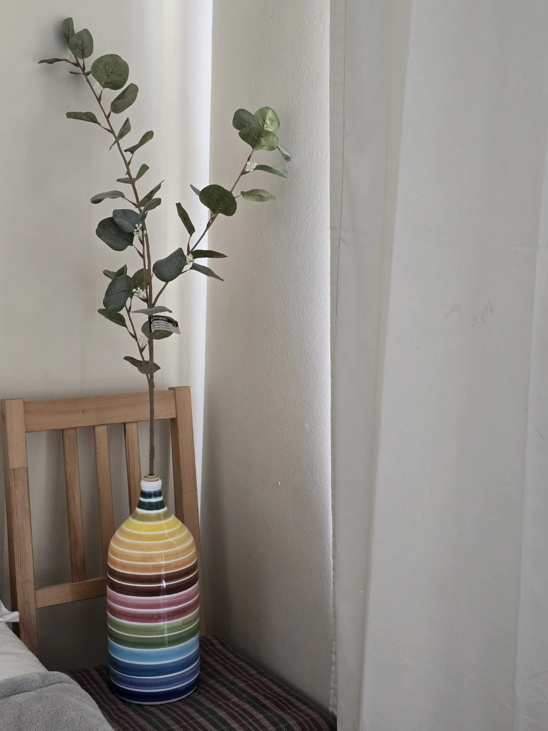 Striped Ceramic Vase Made in Italy
