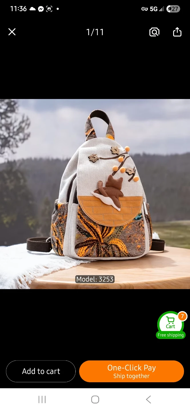 NEW Homemade Cat Decorative Small Backpack 😺