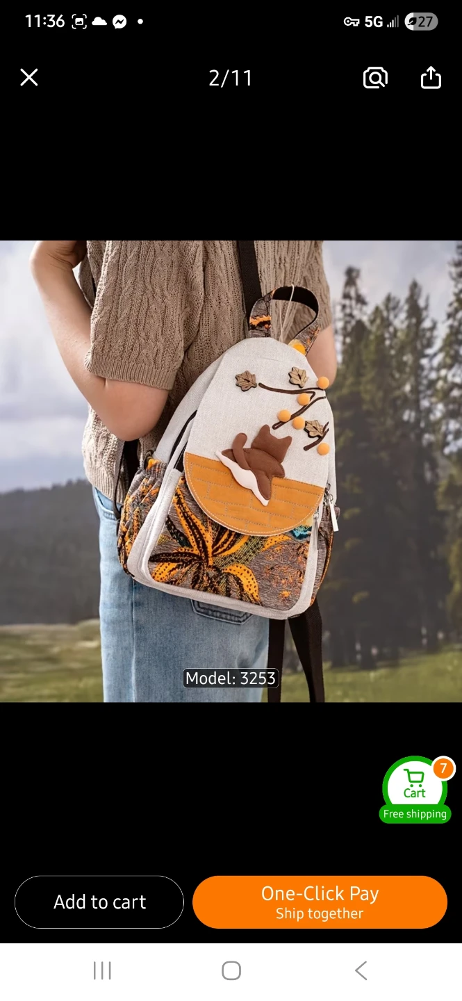 NEW Homemade Cat Decorative Small Backpack 😺 - photo 2