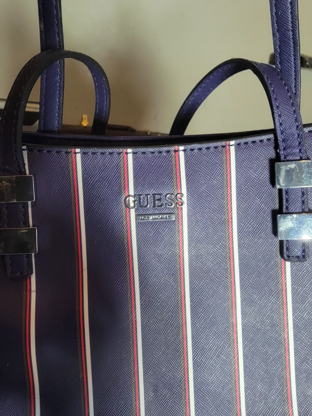 Guess Striped Tote Bag - photo 2