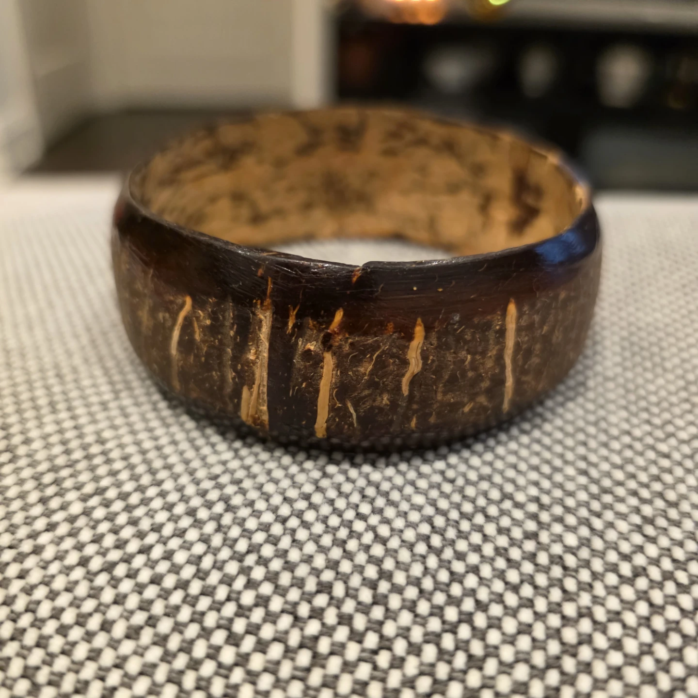 Handmade Coconut Shell Bracelet - photo 3