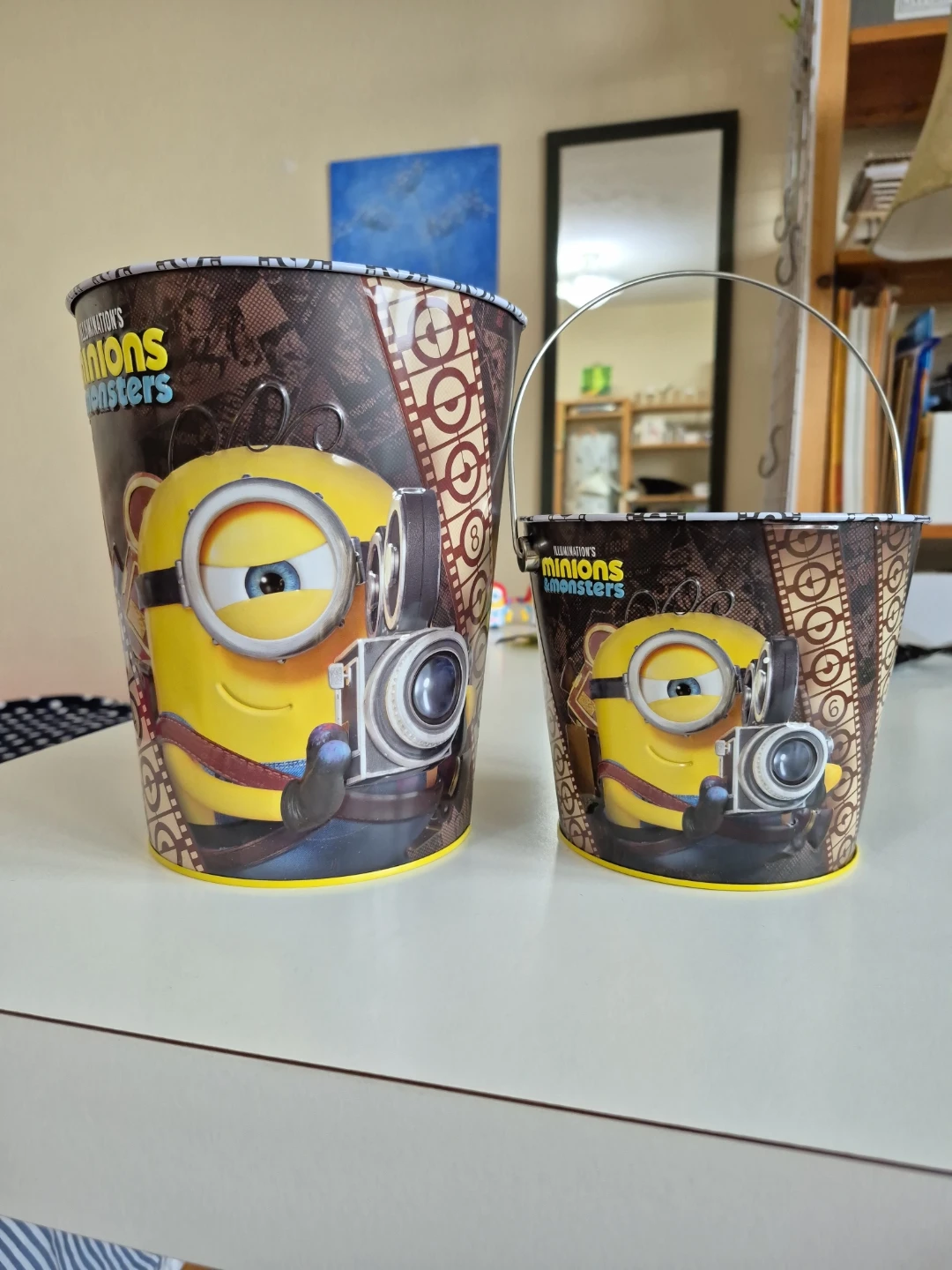 2 Minions Storage Pails (Metal) NEW - photo 2