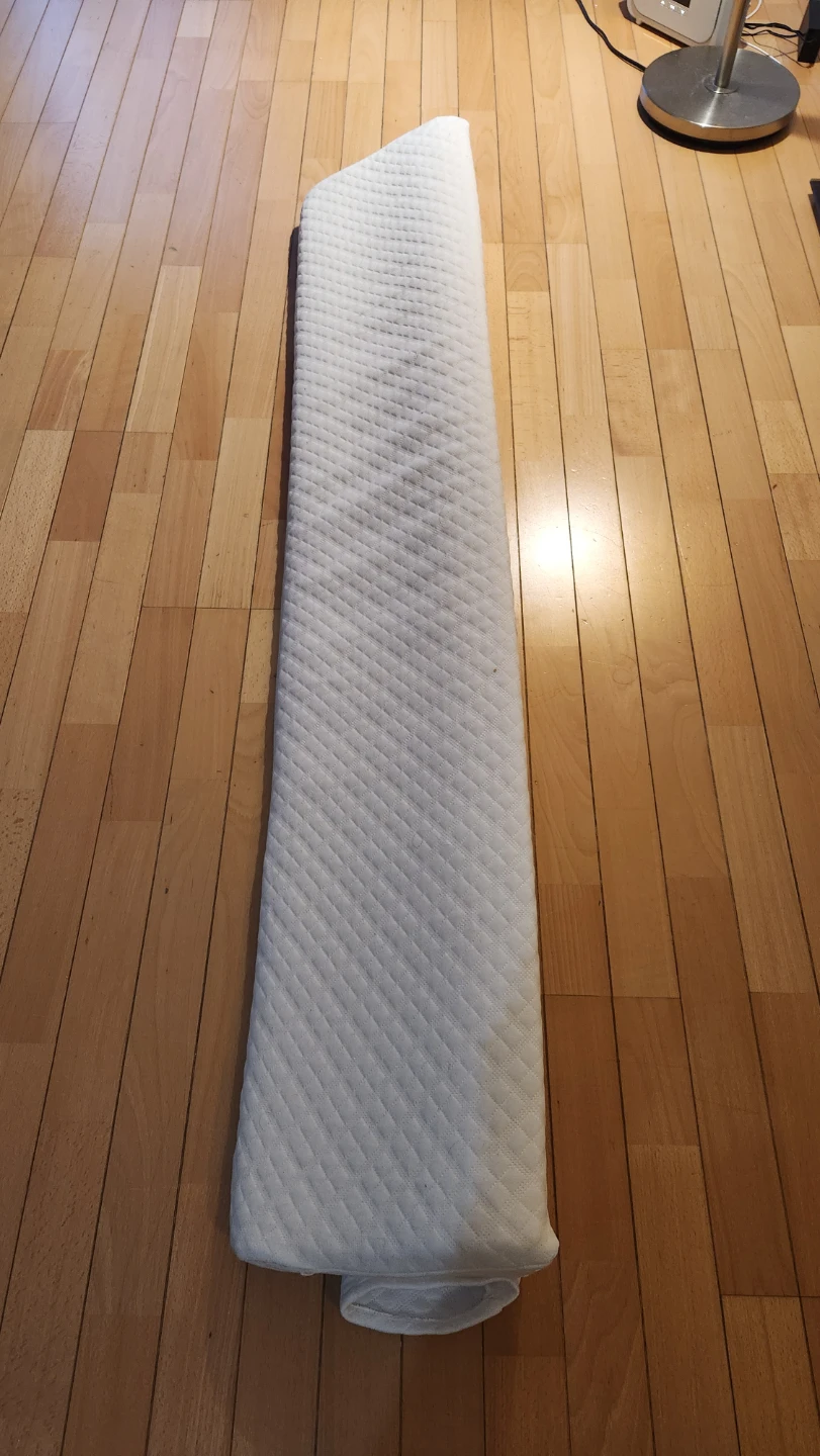 White Quilted Bed head support