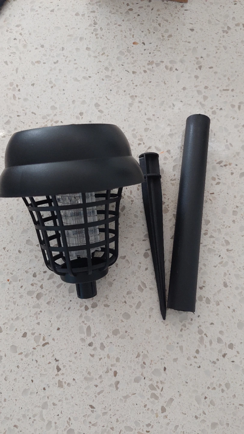 Set of 4 Solar Powered Bug Zapper Garden Lights - photo 2