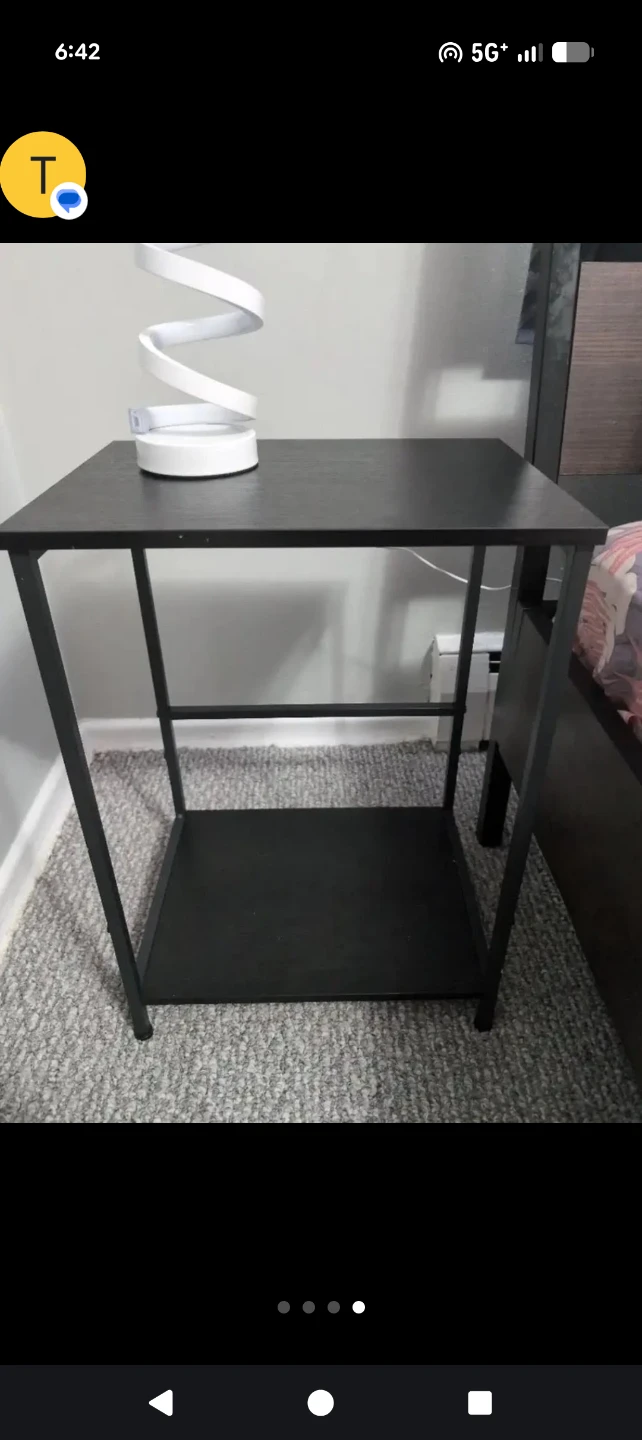 Brand new in box set of Two Black Side Tables