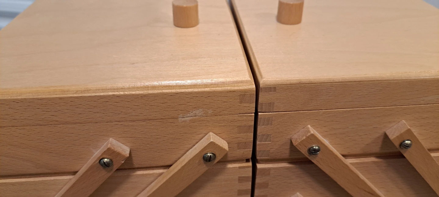 Wooden Sewing Box Organizer - photo 4