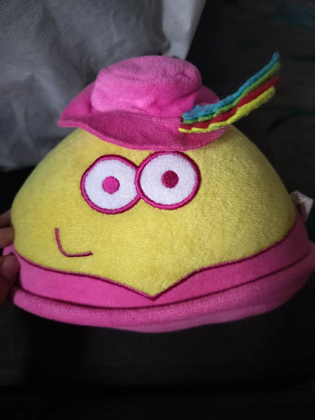 🏈Squishmallows Rainbow Hat Plush Toy